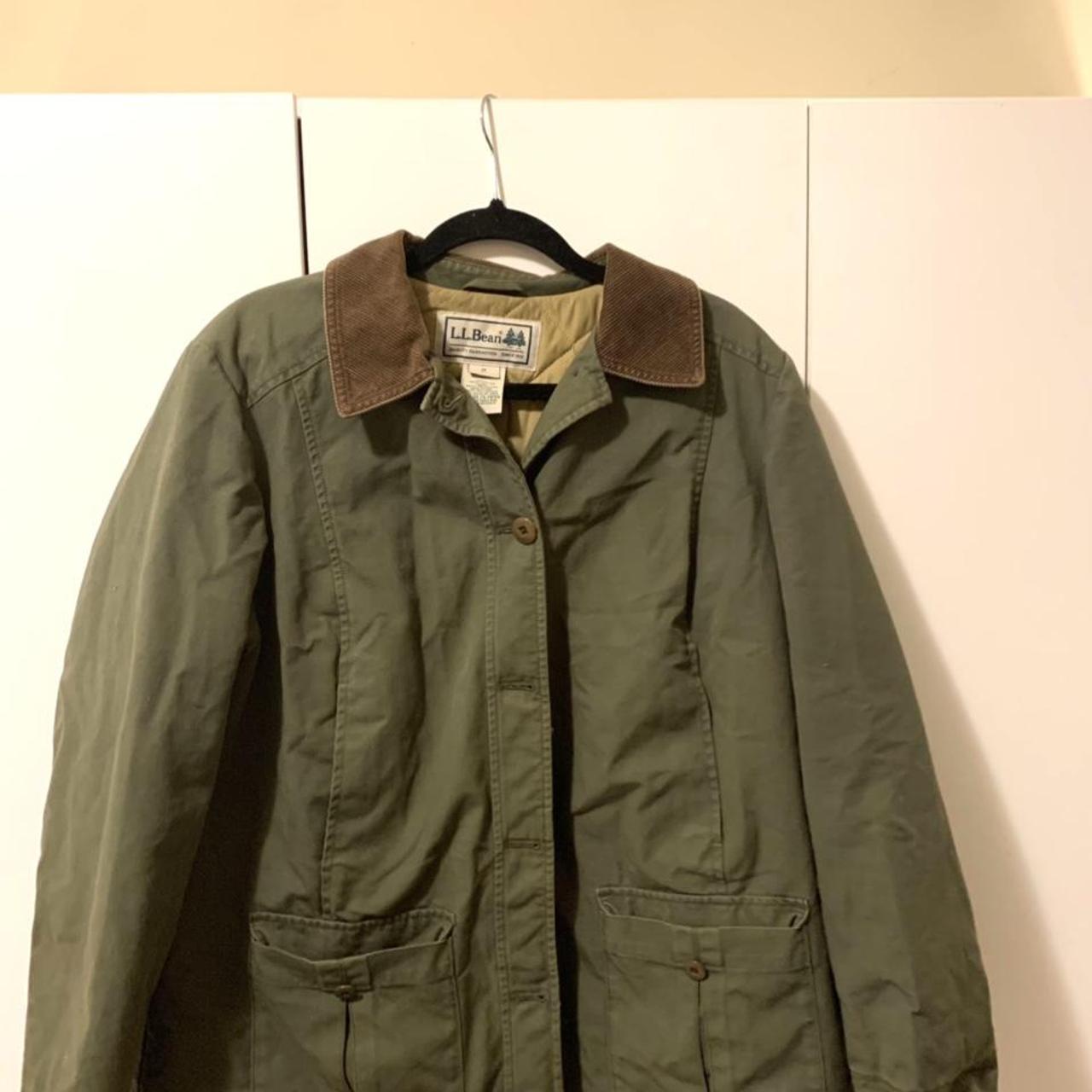 L.L Bean Green Field Jacket Great Condition Size... - Depop