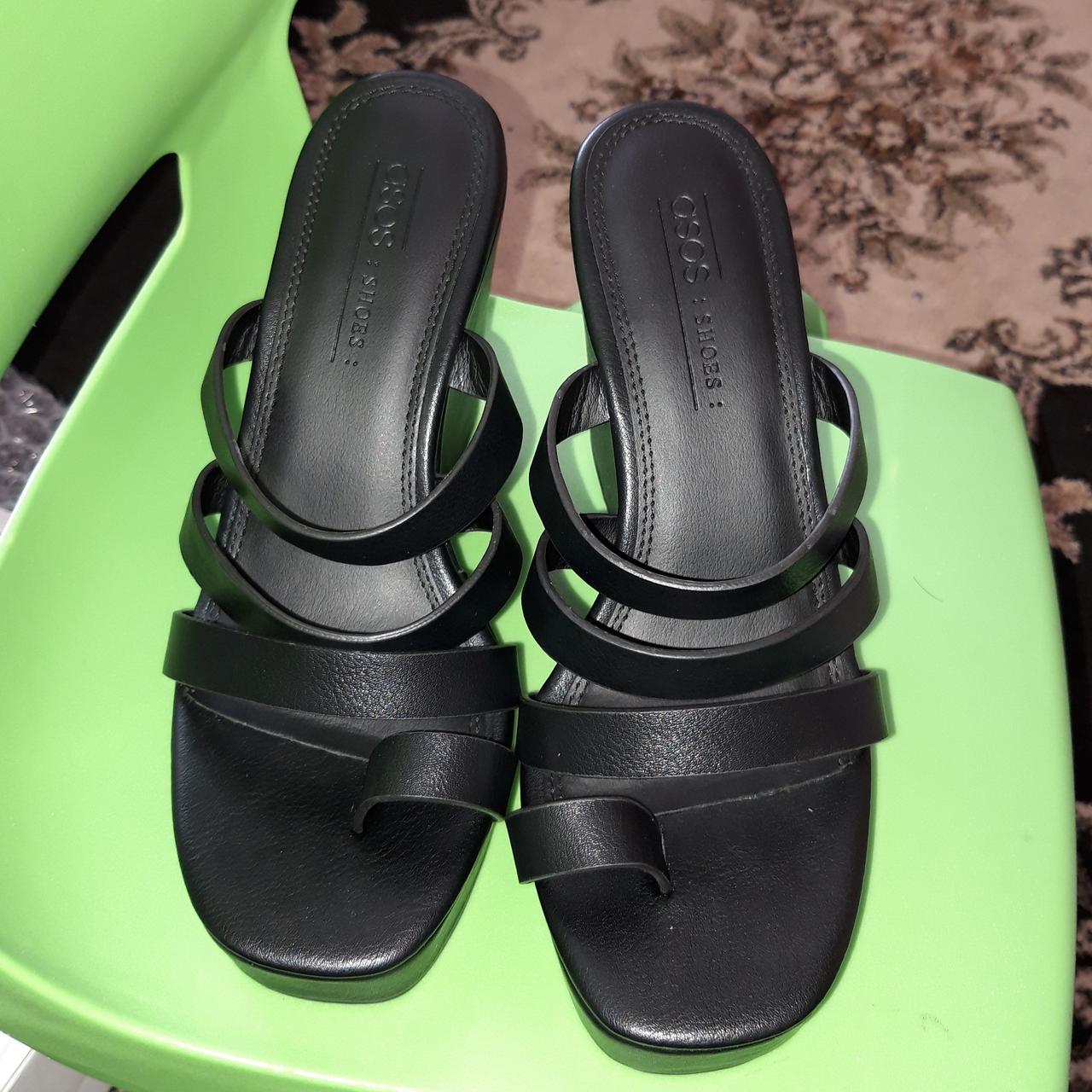 Women's Black Sandals | Depop