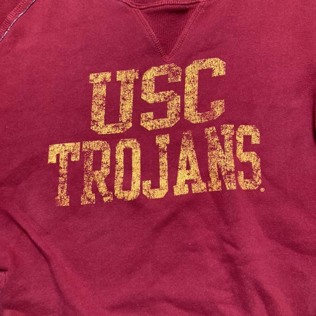 USC Trojans College Sweater Red American college... - Depop