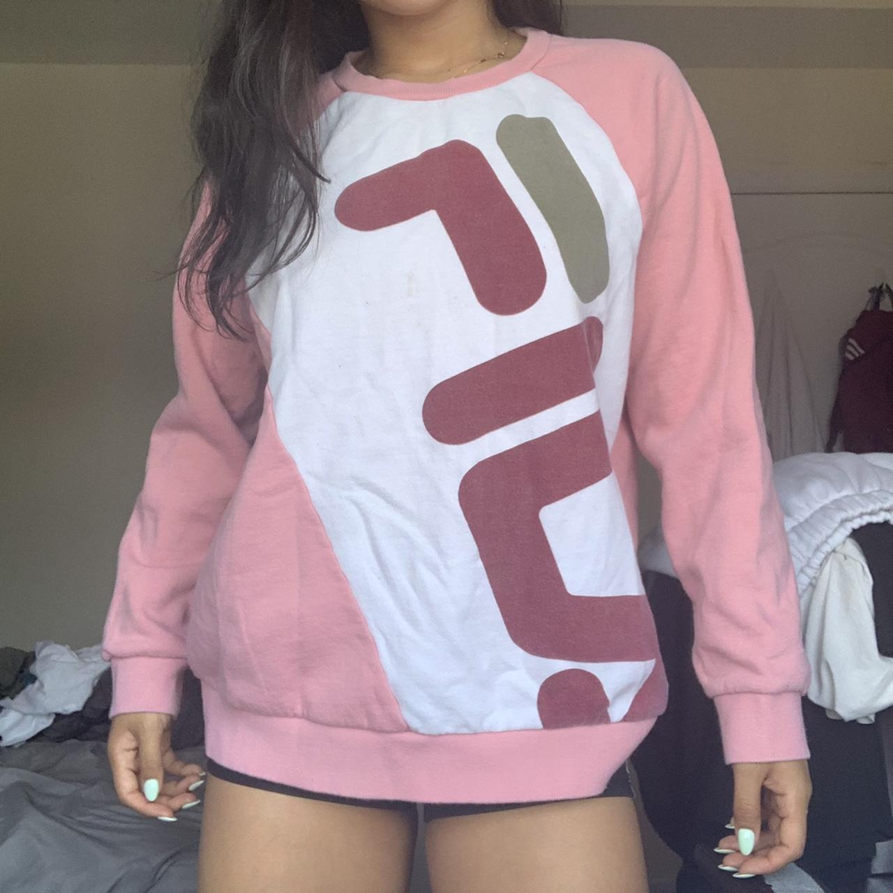 Fila hotsell sweatshirt pink