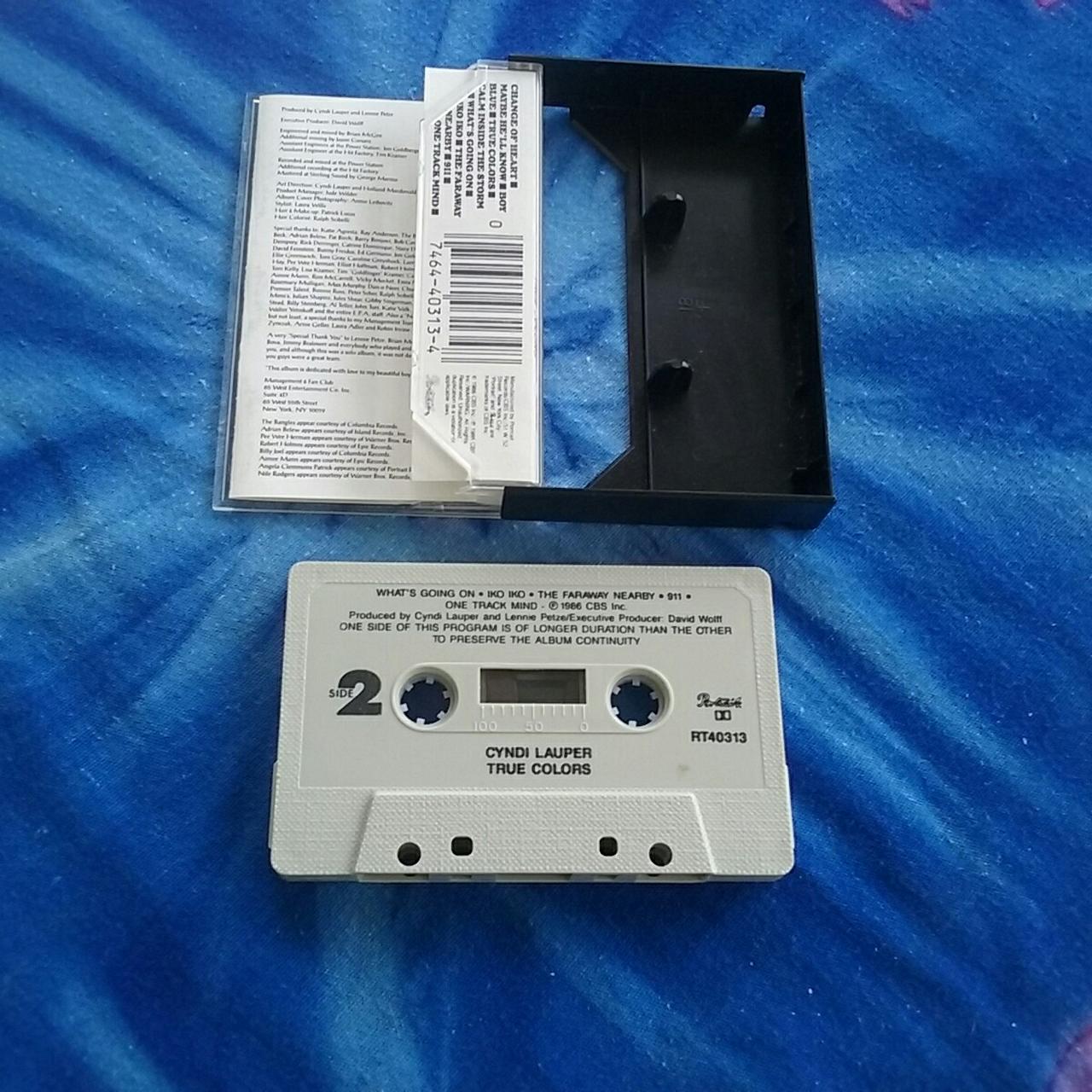 1986 Cyndi Lauper True Colors Vintage Cassette ☆... - Depop