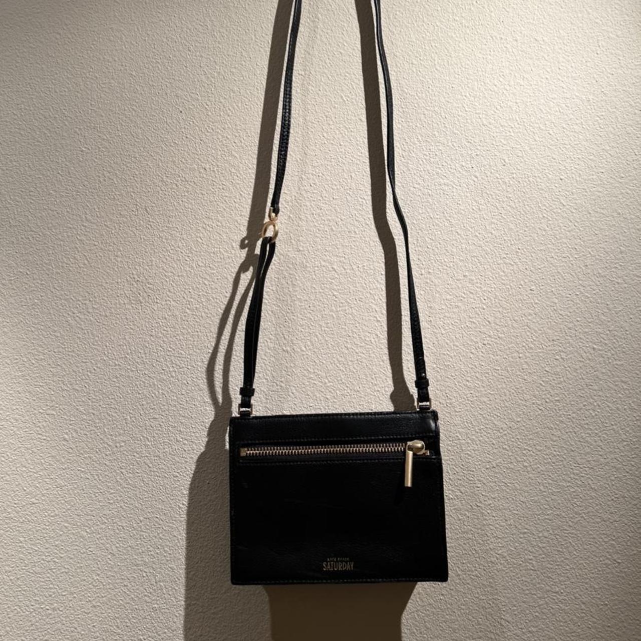 kate spade crossbody black purse small and cute for - Depop