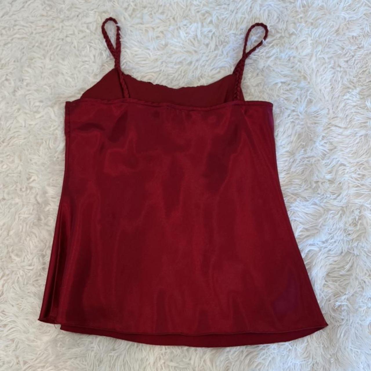 Red silk cami top Top is from the 2000s! Tagged L... Depop