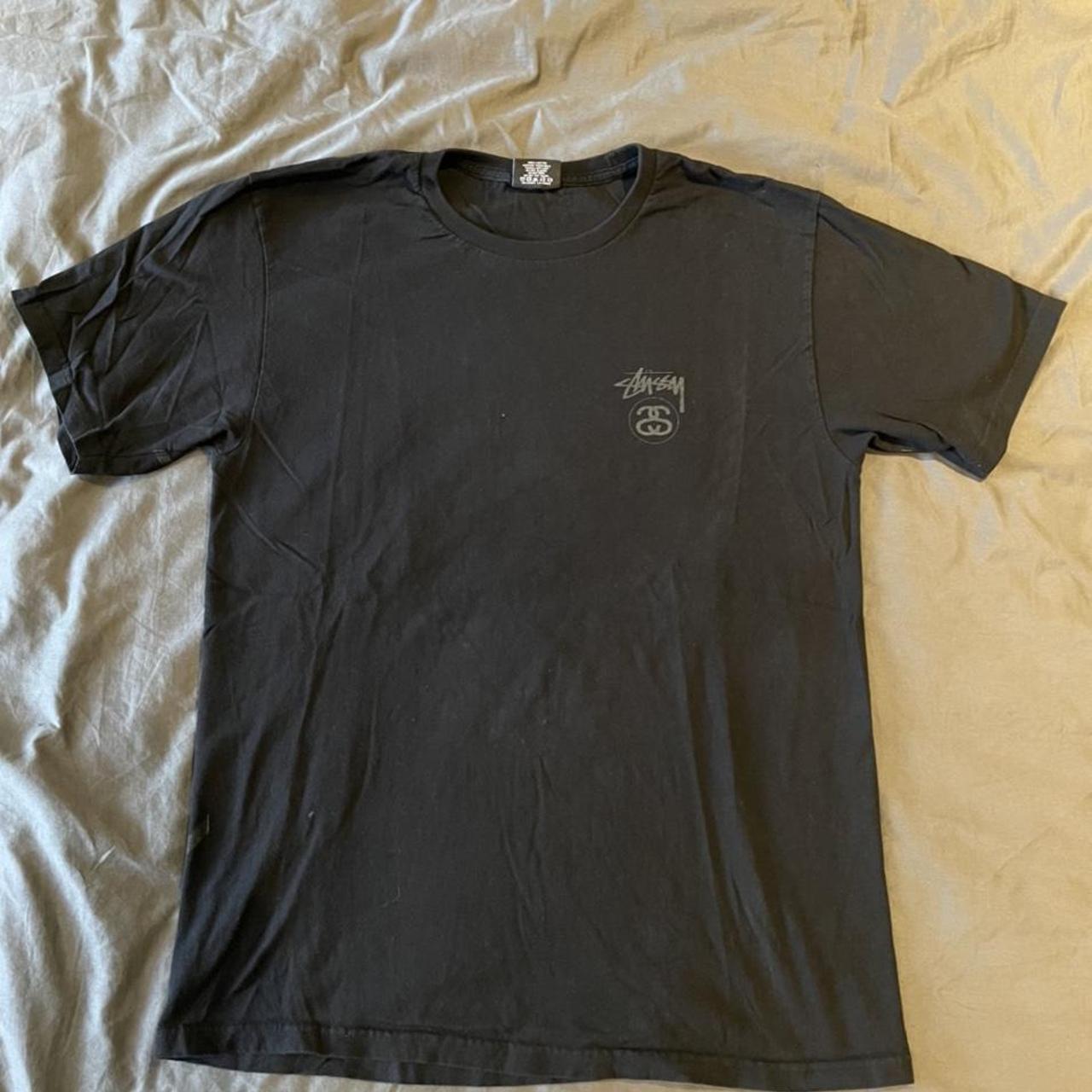 Stussy reflective/3M logo tee (both front and back... - Depop