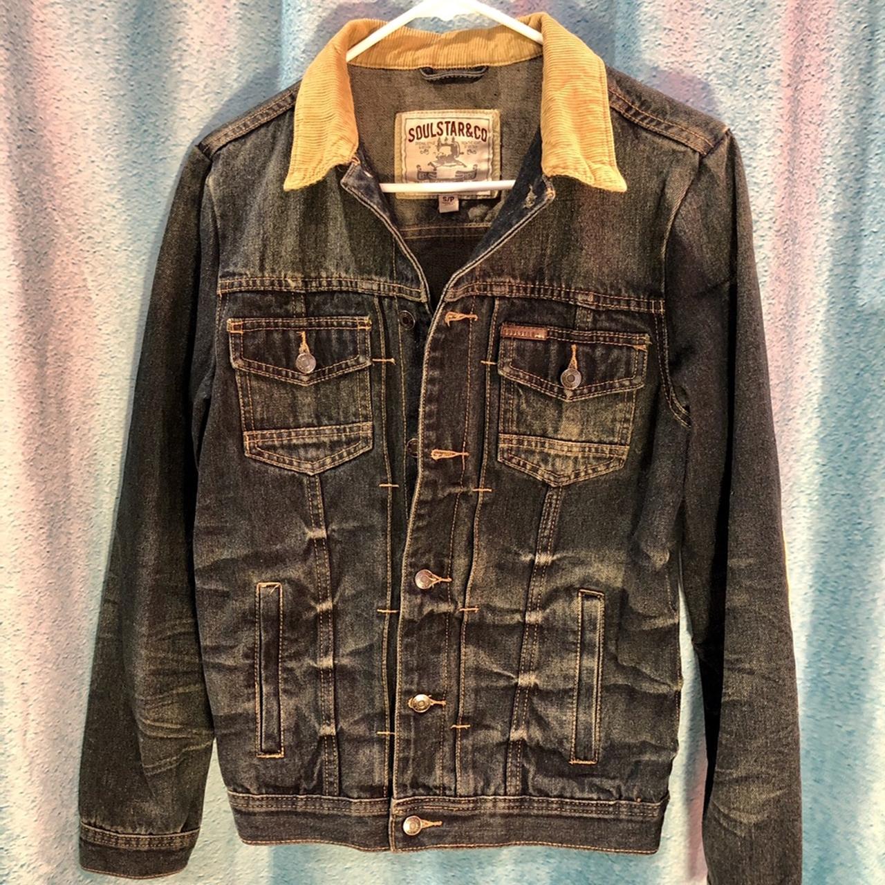 Soulstar & Co. brand. Denim jacket with corduroy... - Depop