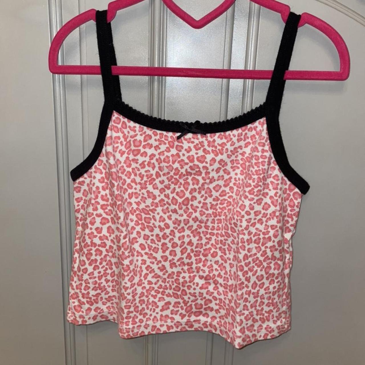 brandy pink cheetah print tank fits xs and s... Depop