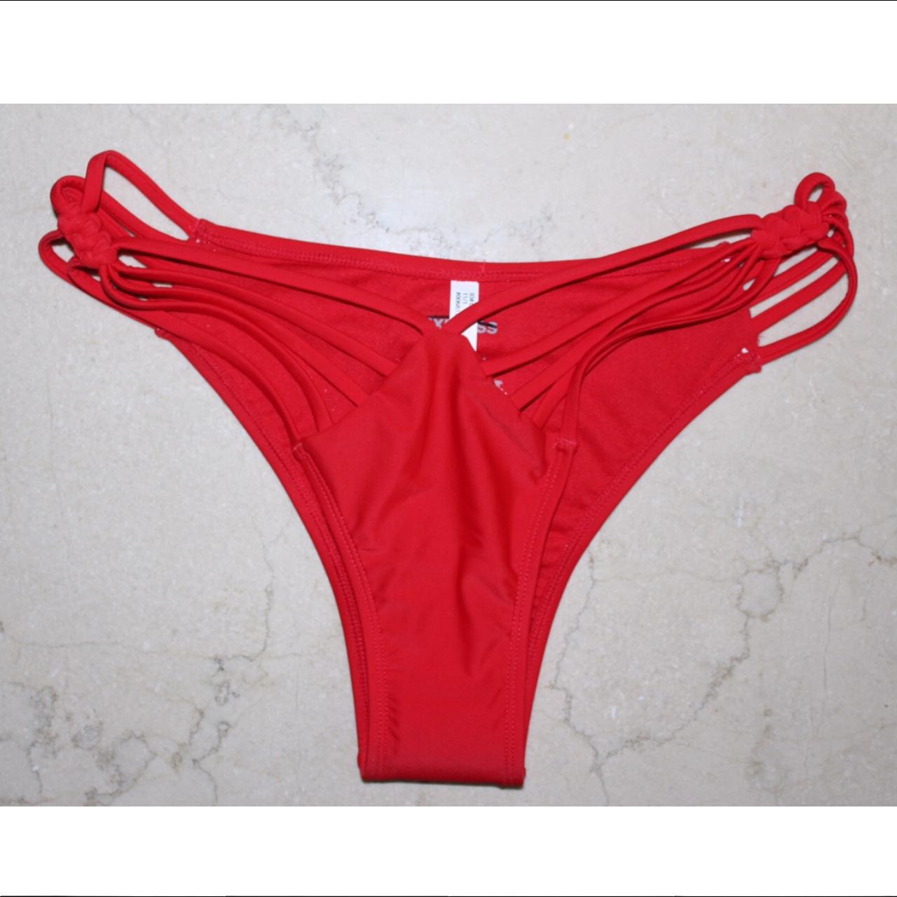 Express strapy high cut bikini bottoms Color... Depop