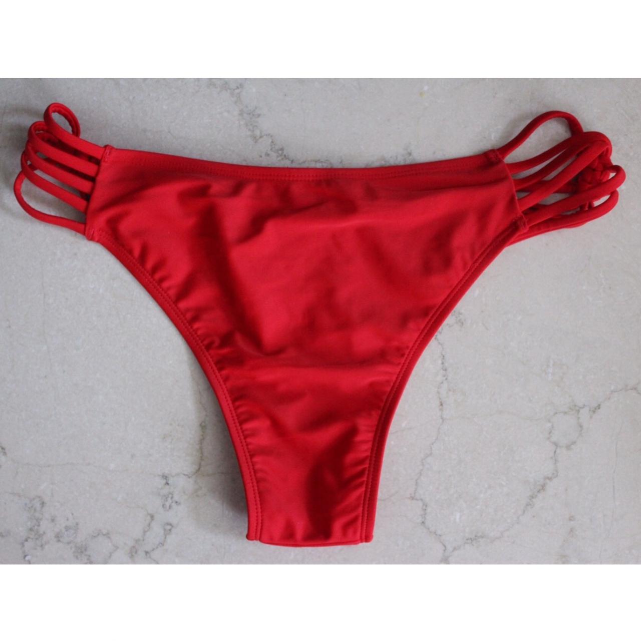 Express strapy high cut bikini bottoms Color... Depop