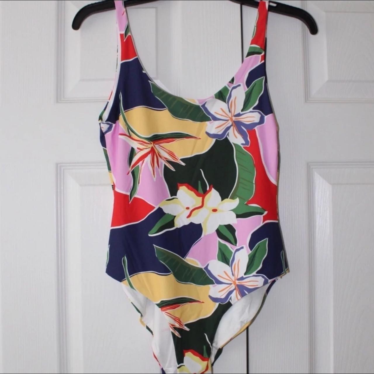 Onia Rachel one piece swimsuit in color floral... Depop