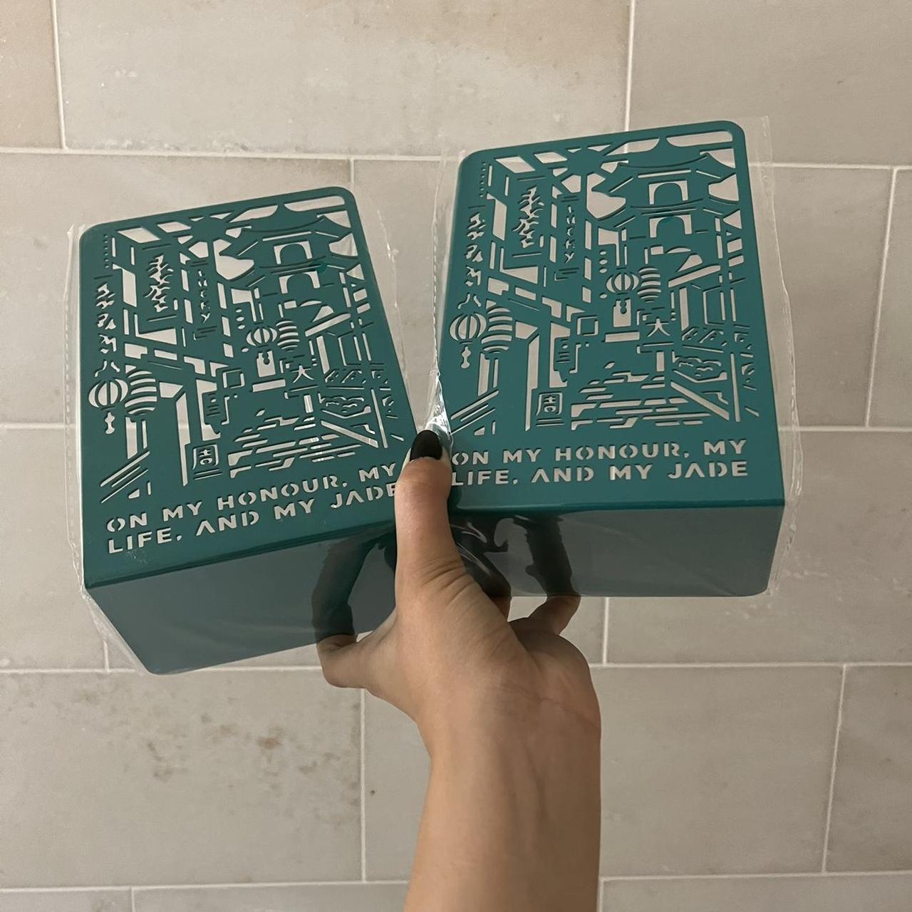Illumicrate exclusive Jade City Bookends. Brand new... Depop