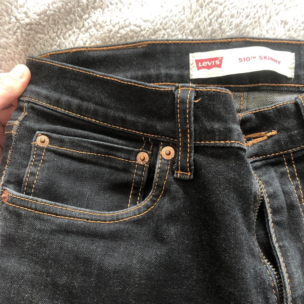 Dark wash levis jeans Never worn Low-rise 28 waist... - Depop