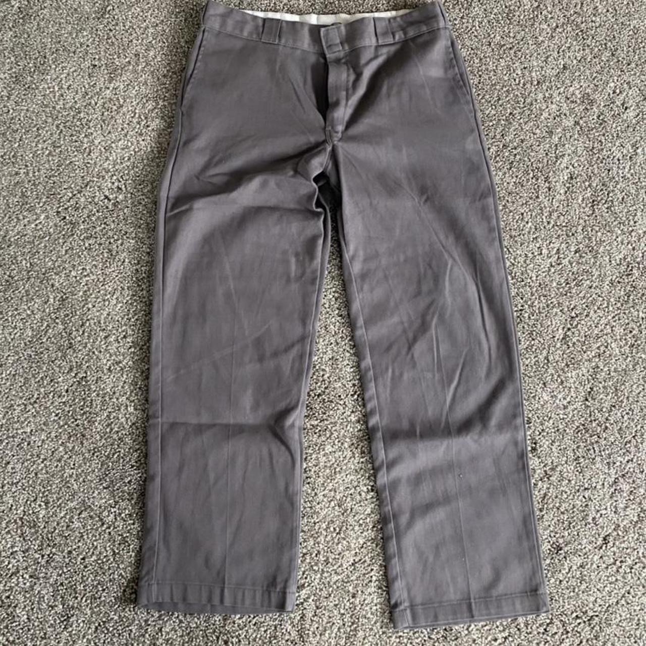 Dickies Men's Grey and Silver Jeans | Depop