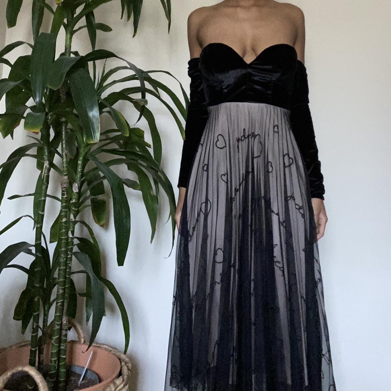 Black asos tulle skirt Depop