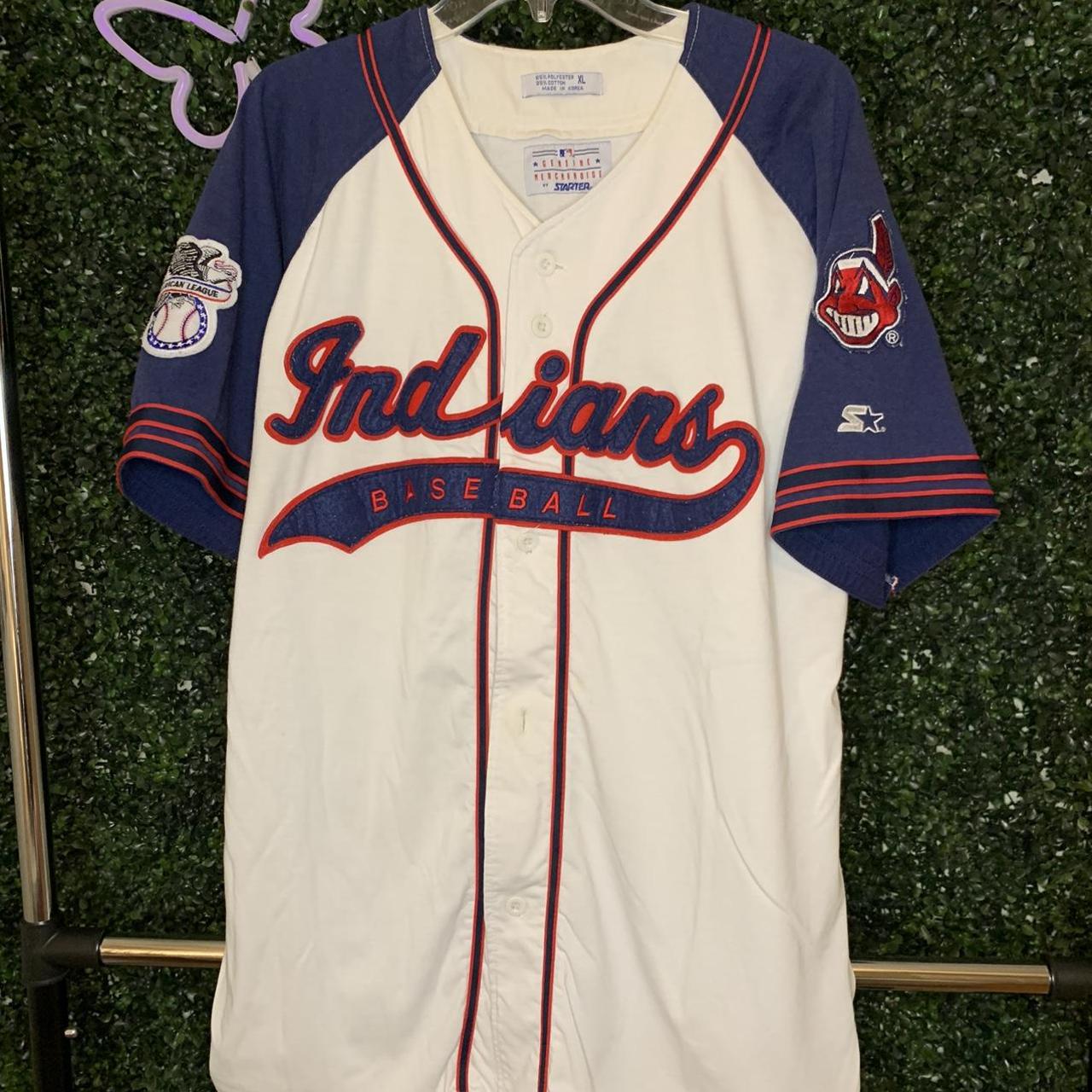 Vintage 90s Cleveland Indians Starter Baseball - Depop