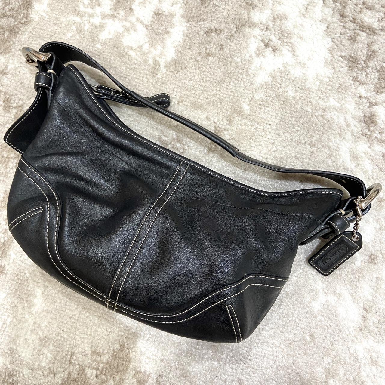 Coach vintage 100% authentic black leather Soho | Depop