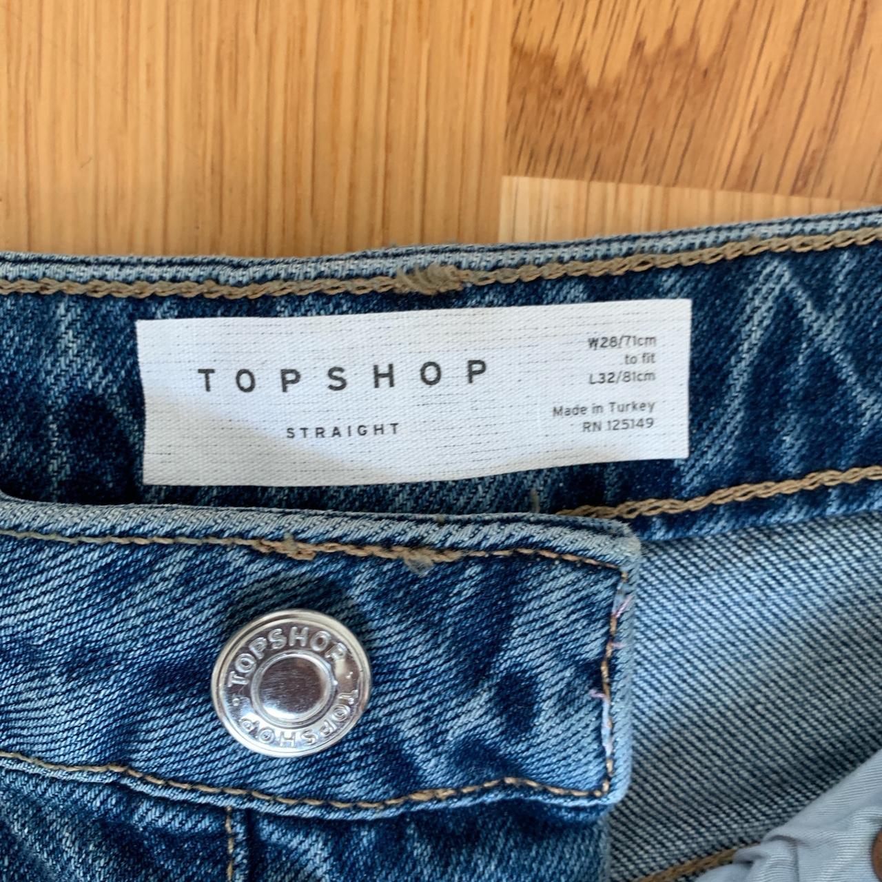 Straight Denim — size W28 L32, worn once Depop
