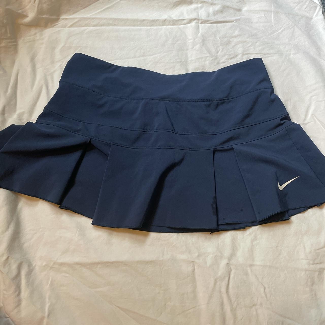 nike navy blue tennis skirt - Depop