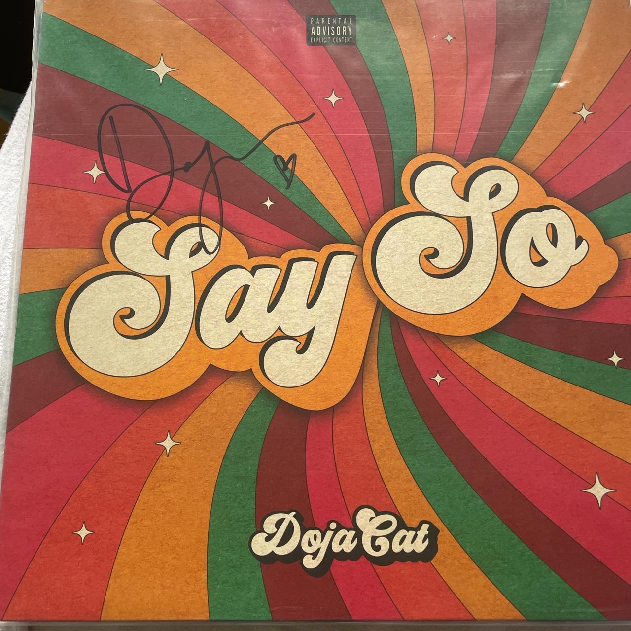 Doja cat say so single vinyl record signed by doja... - Depop