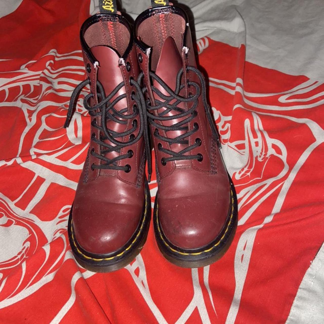 Product Image 1 - Maroon doc martens highs 
Size
