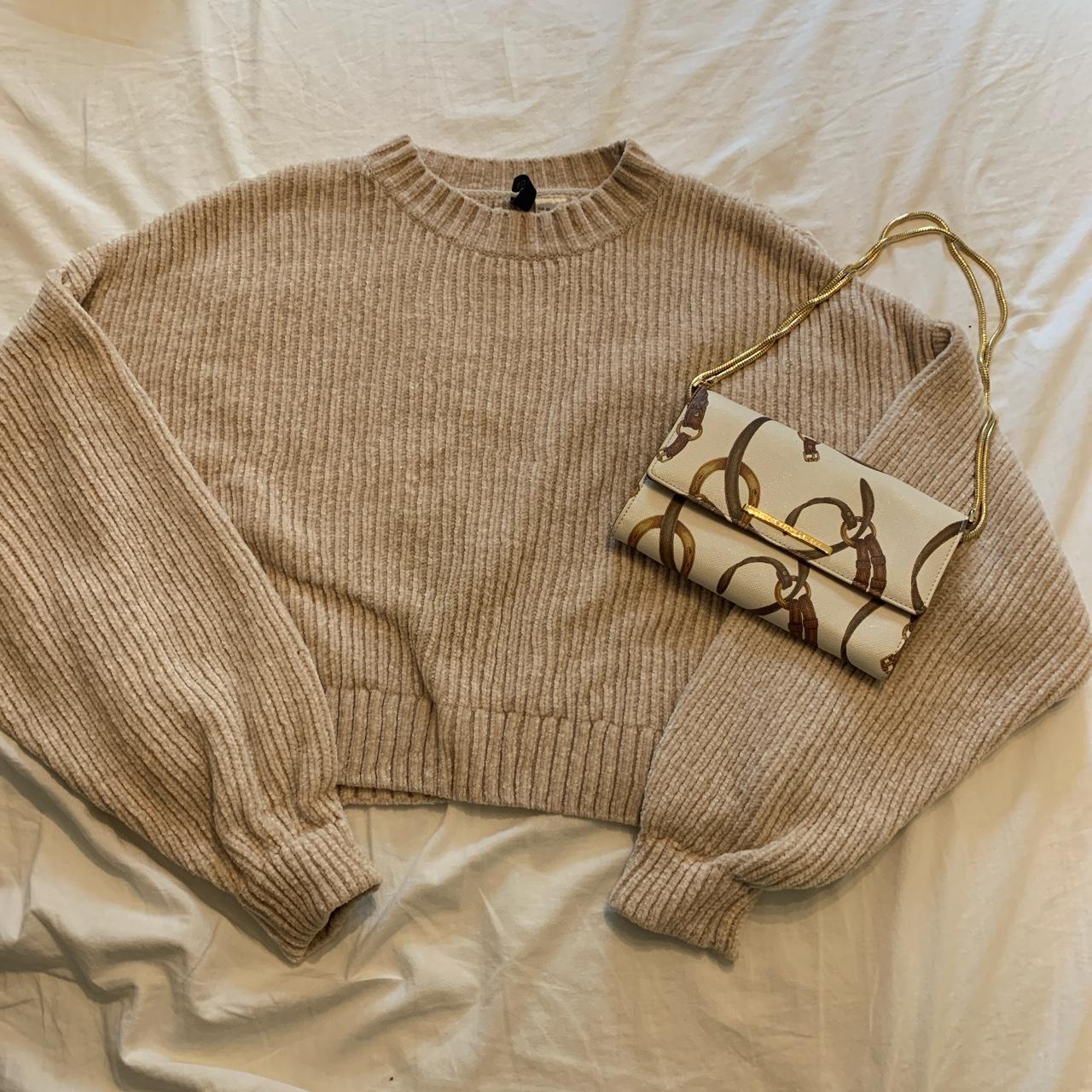Cute h m knit sweater so warm ans comfy Perfect Depop