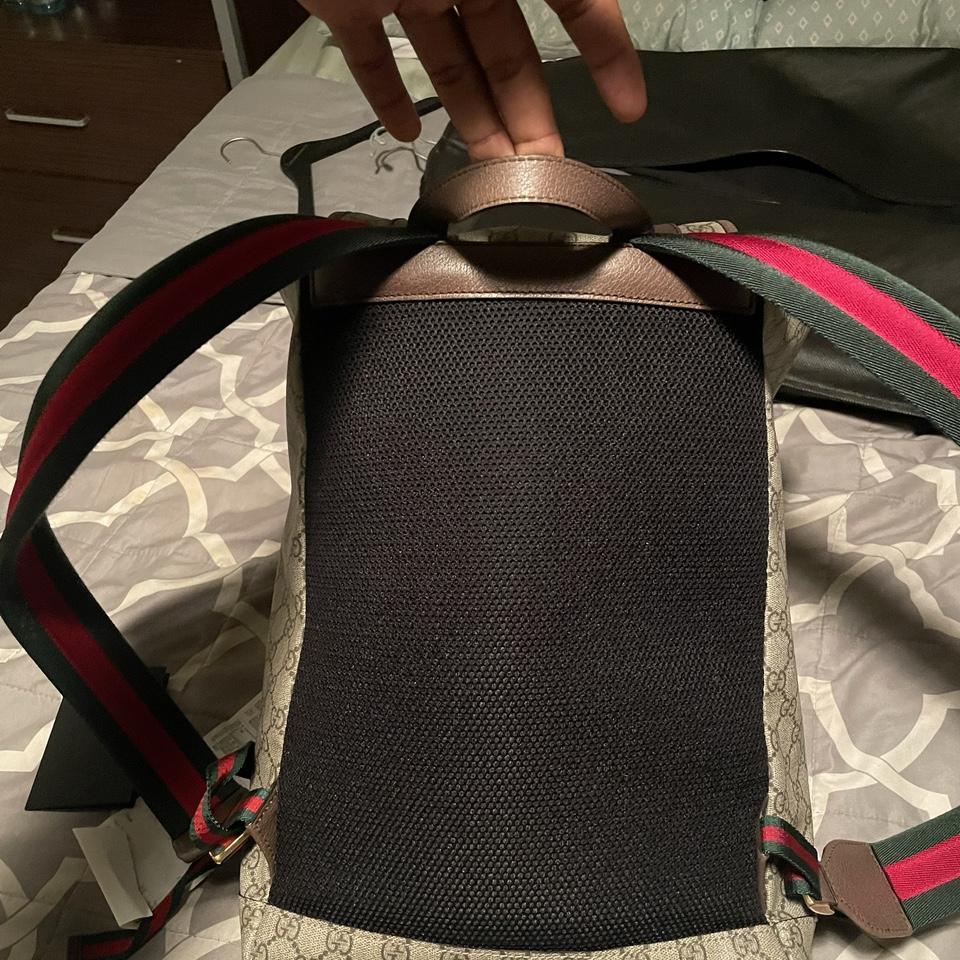 Faux discount gucci backpack