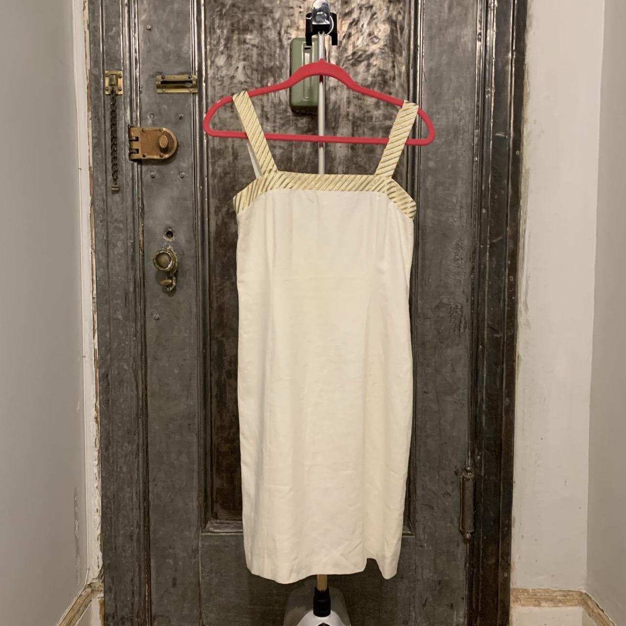 Bloomingdales gold outlet dress