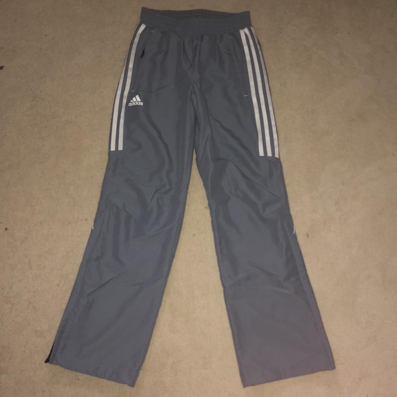 Women’s Grey Adidas tracksuit pants. Great... - Depop