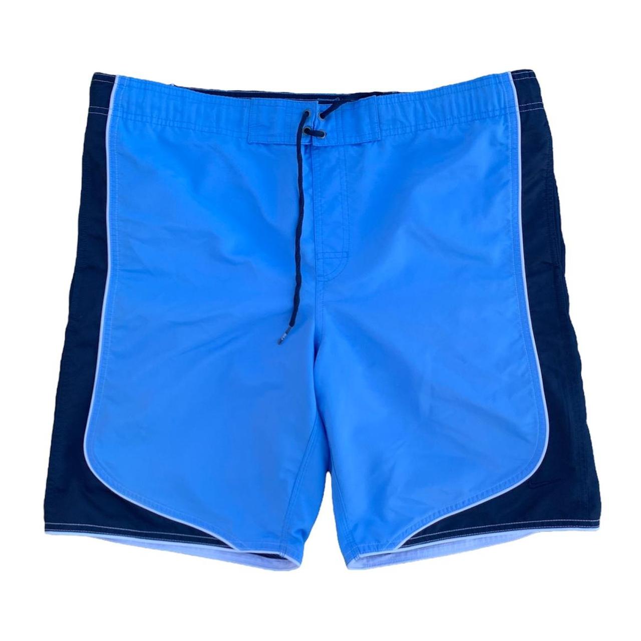 Vintage unc blue Nike shorts trunks. Back center... - Depop