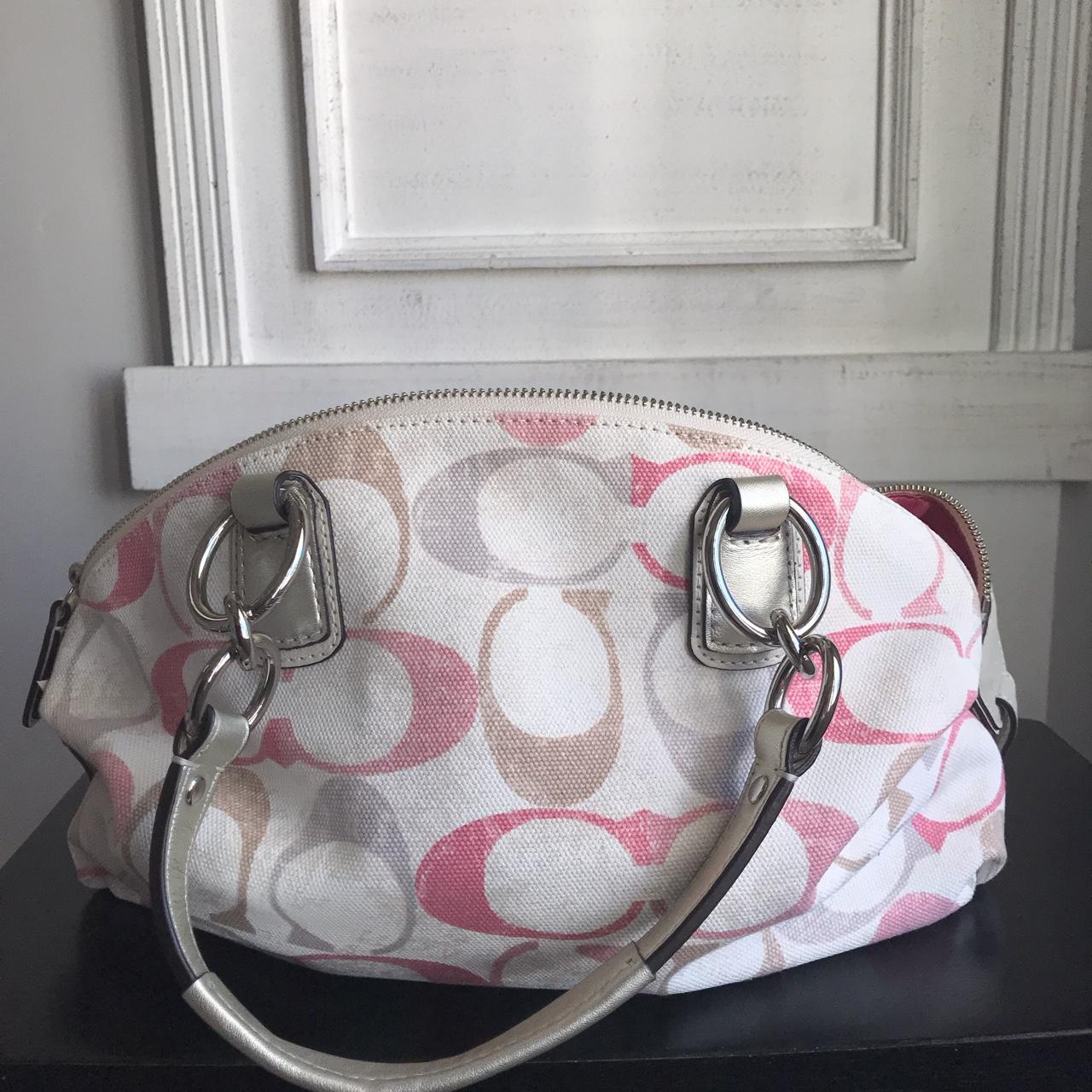 Vintage Pink Coach Monochrome Purse One size - Depop