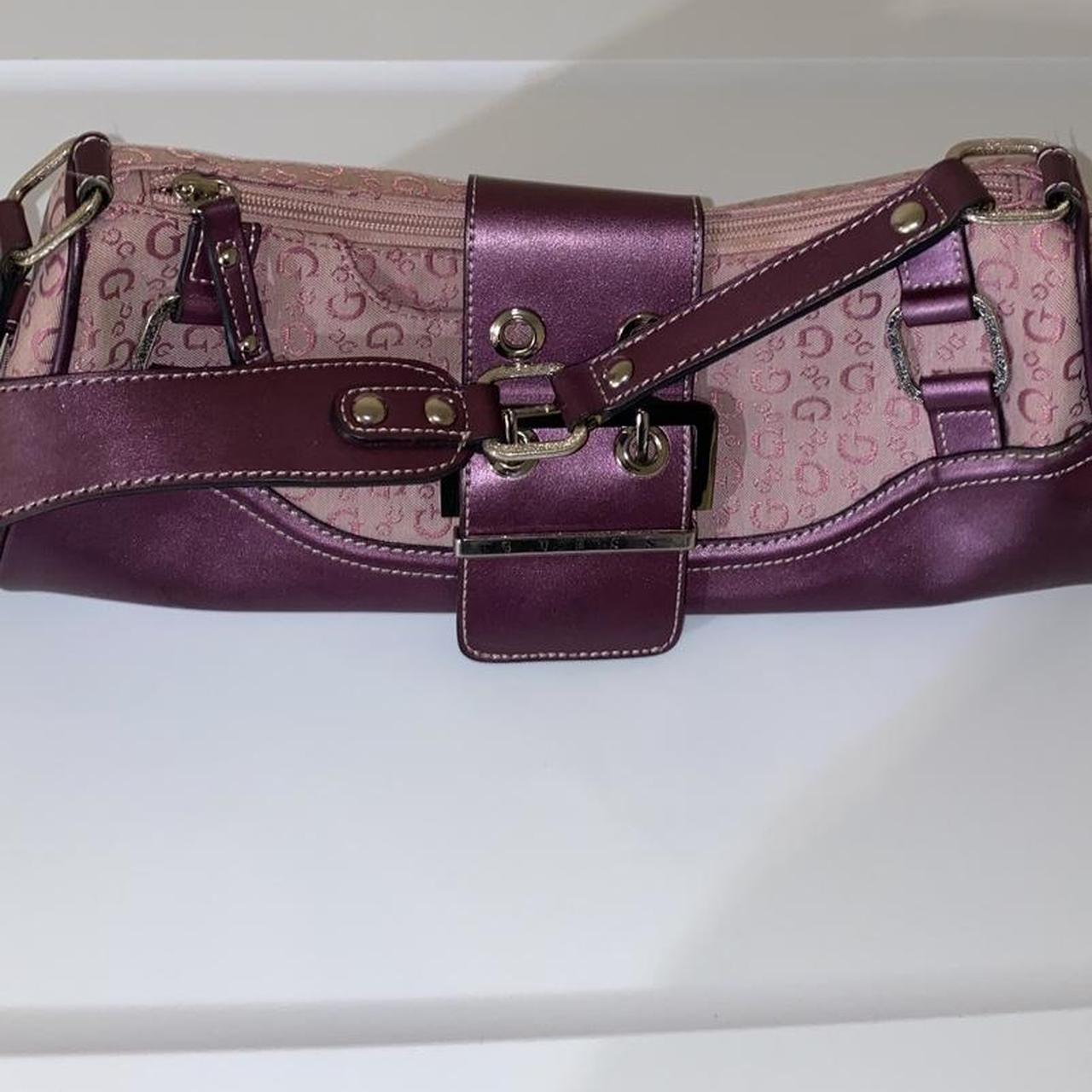 Guess cylinder purple/pink vintage bag