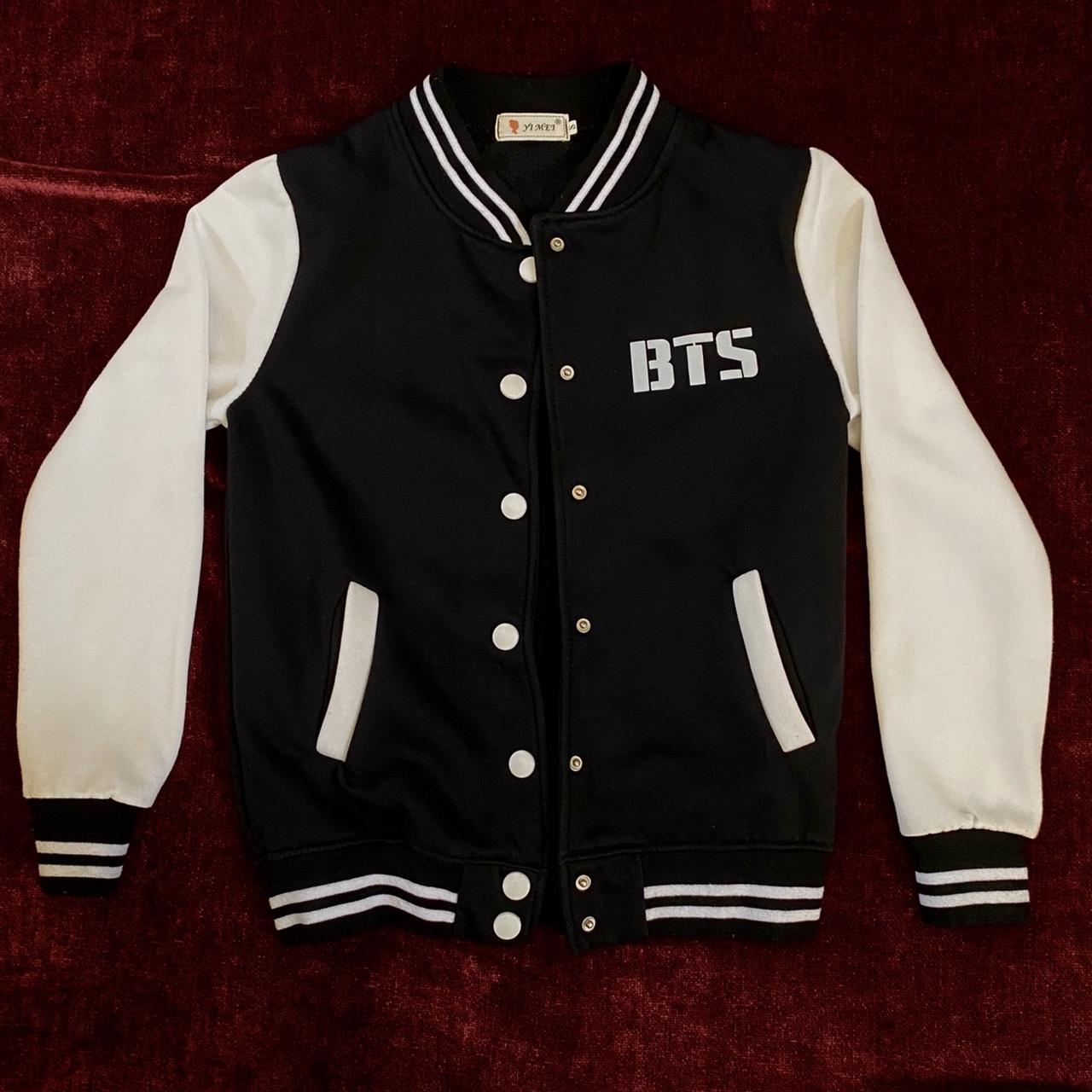 A very soft and trendy BTS merch bomber jacket with... - Depop