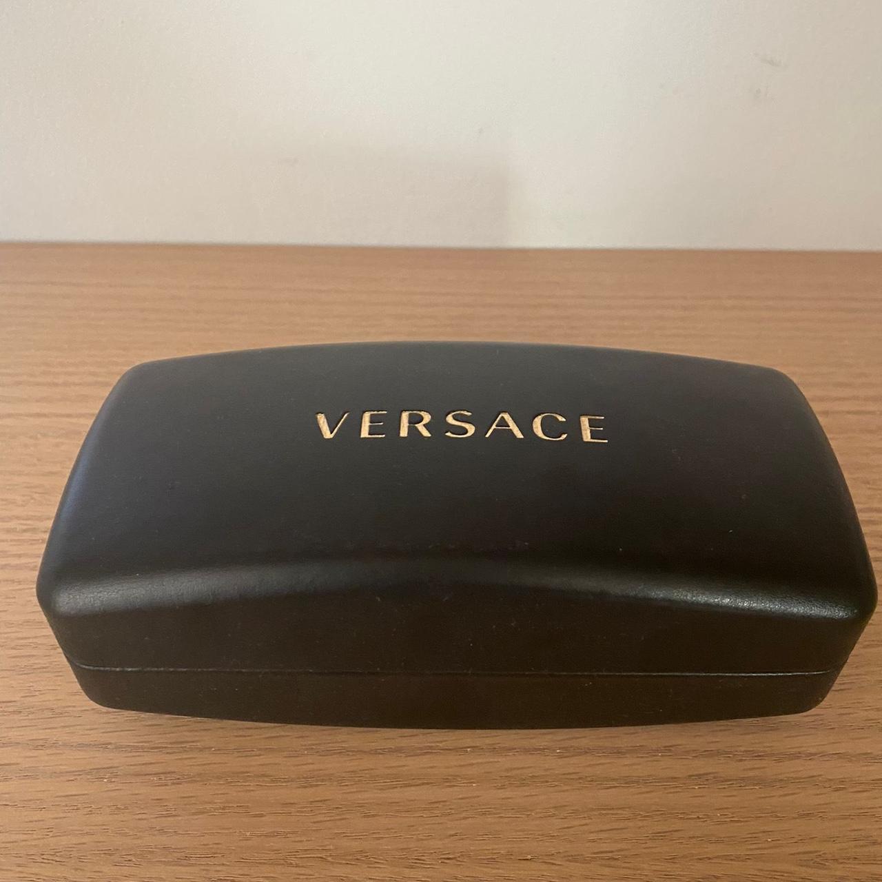 mens black and gold versace sunglasses
