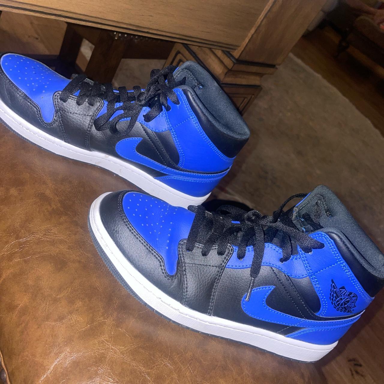 black royal tumbled leather