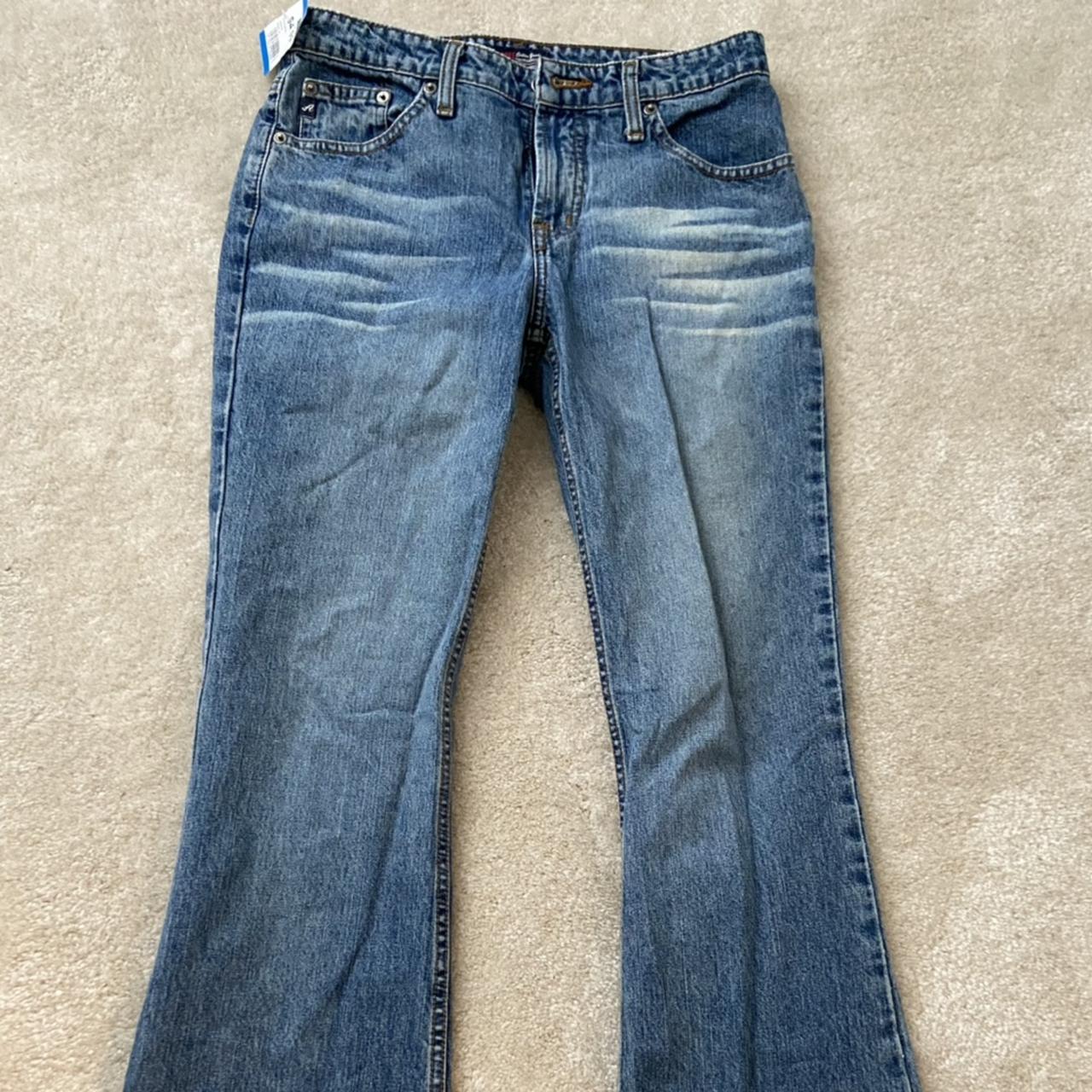 Thrifted Vintage Aeropostale Low rise flare jeans... - Depop