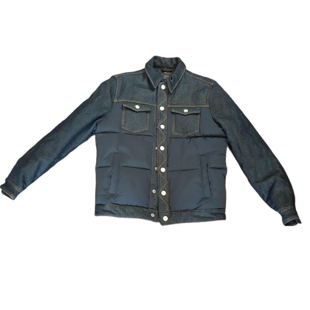 men's denim puffer jackets