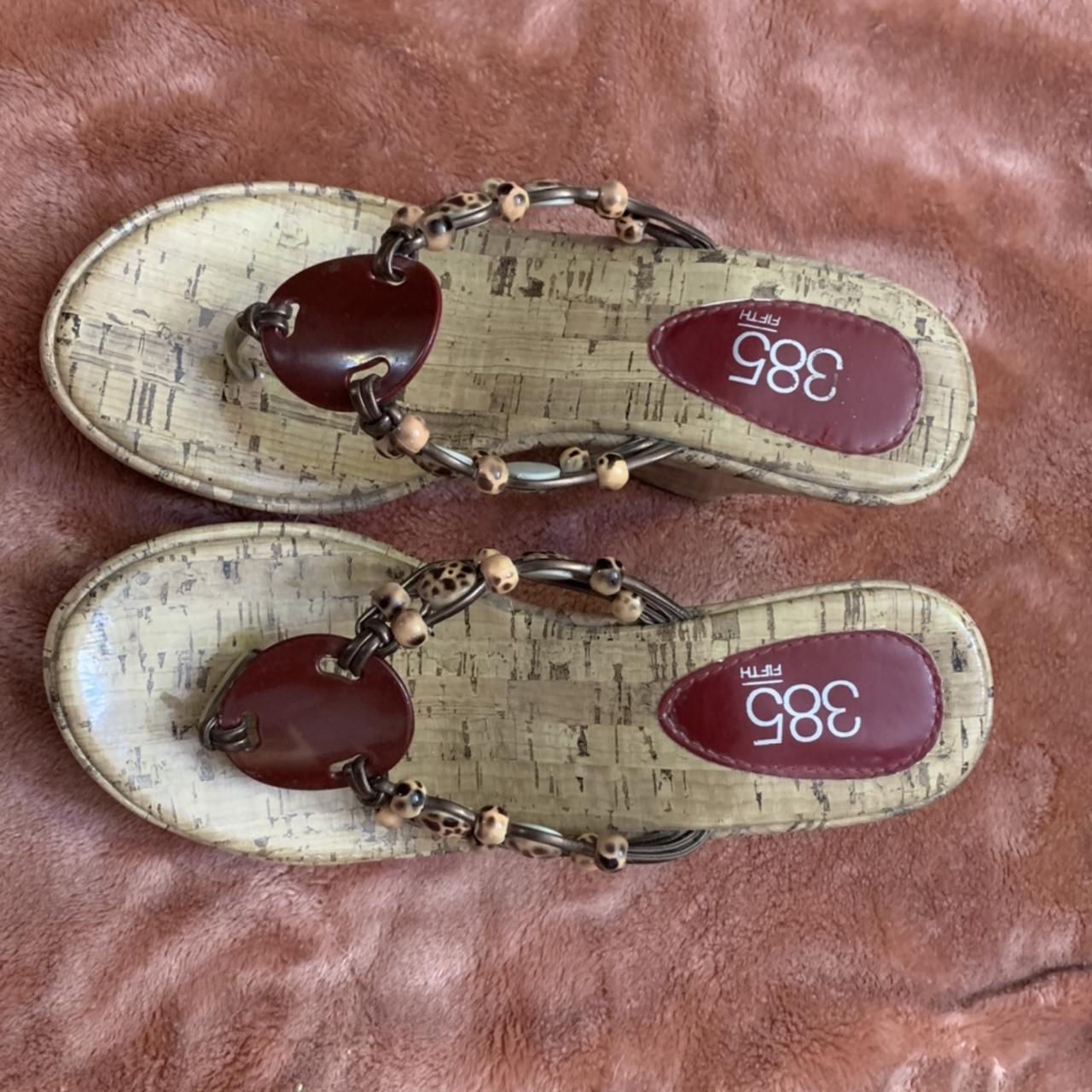 Size 6 sandals Perfect for summer Brand 385 fifth... Depop