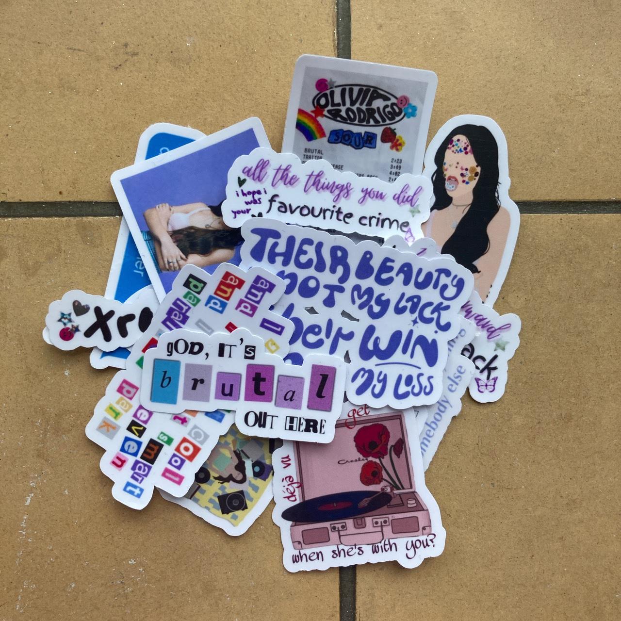 💜 OLIVIA RODRIGO SOUR STICKER BUNDLE 💜• it’s finally... - Depop