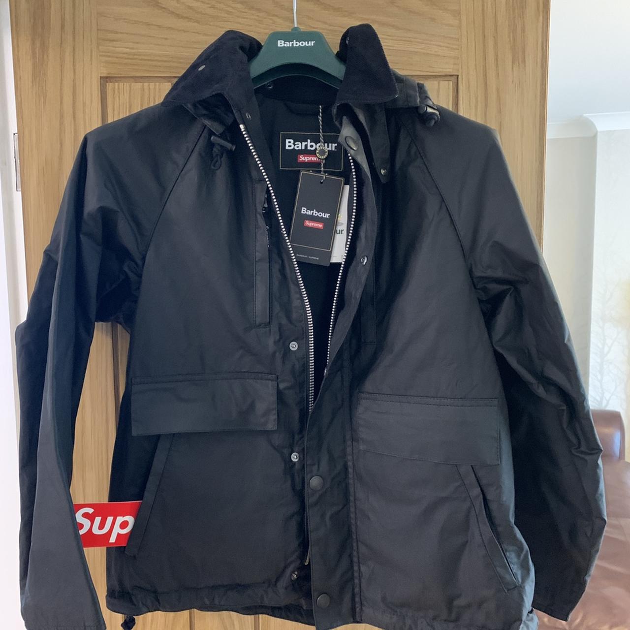 Brand New Men's size small Supreme/Barbour... - Depop