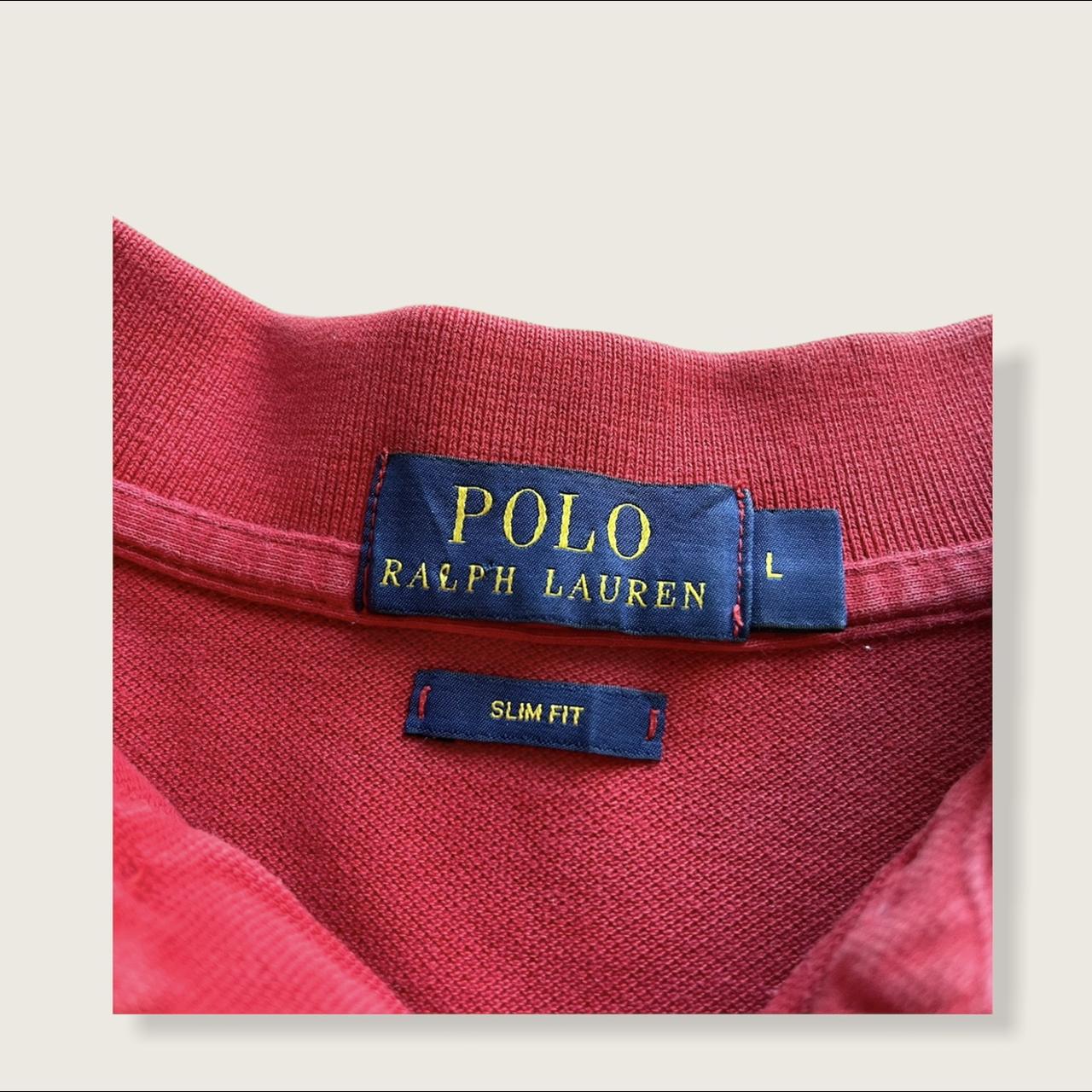 Polo Ralph Lauren Men's Red and Navy Polo-shirts | Depop