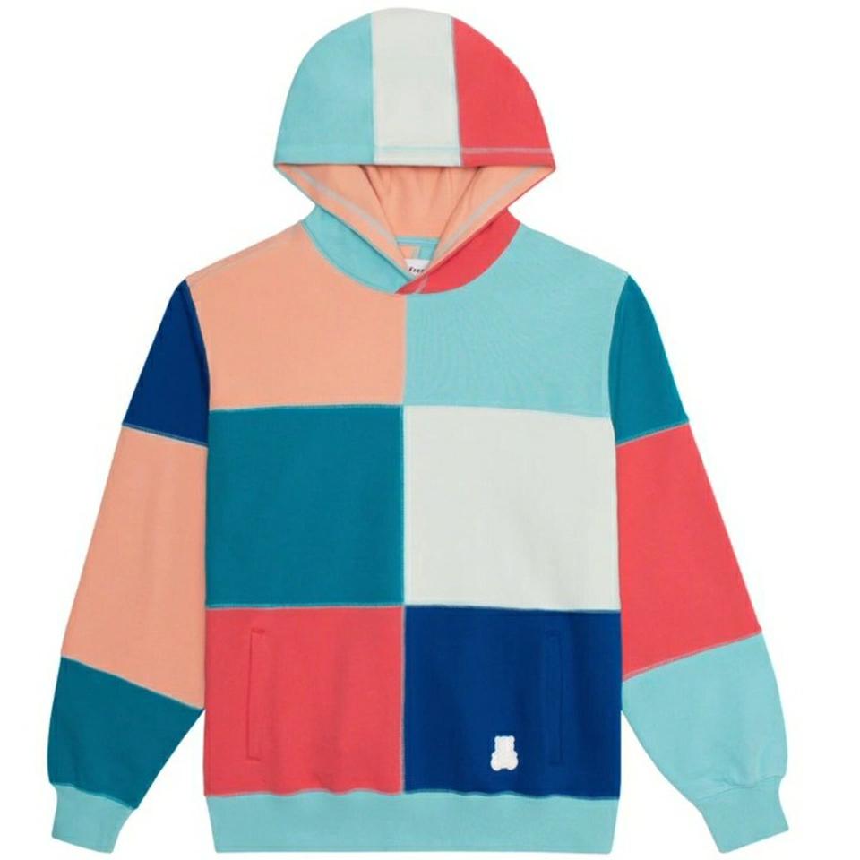 Teddy Fresh Quilt Patchwork Hoodie Other Colorway - Depop