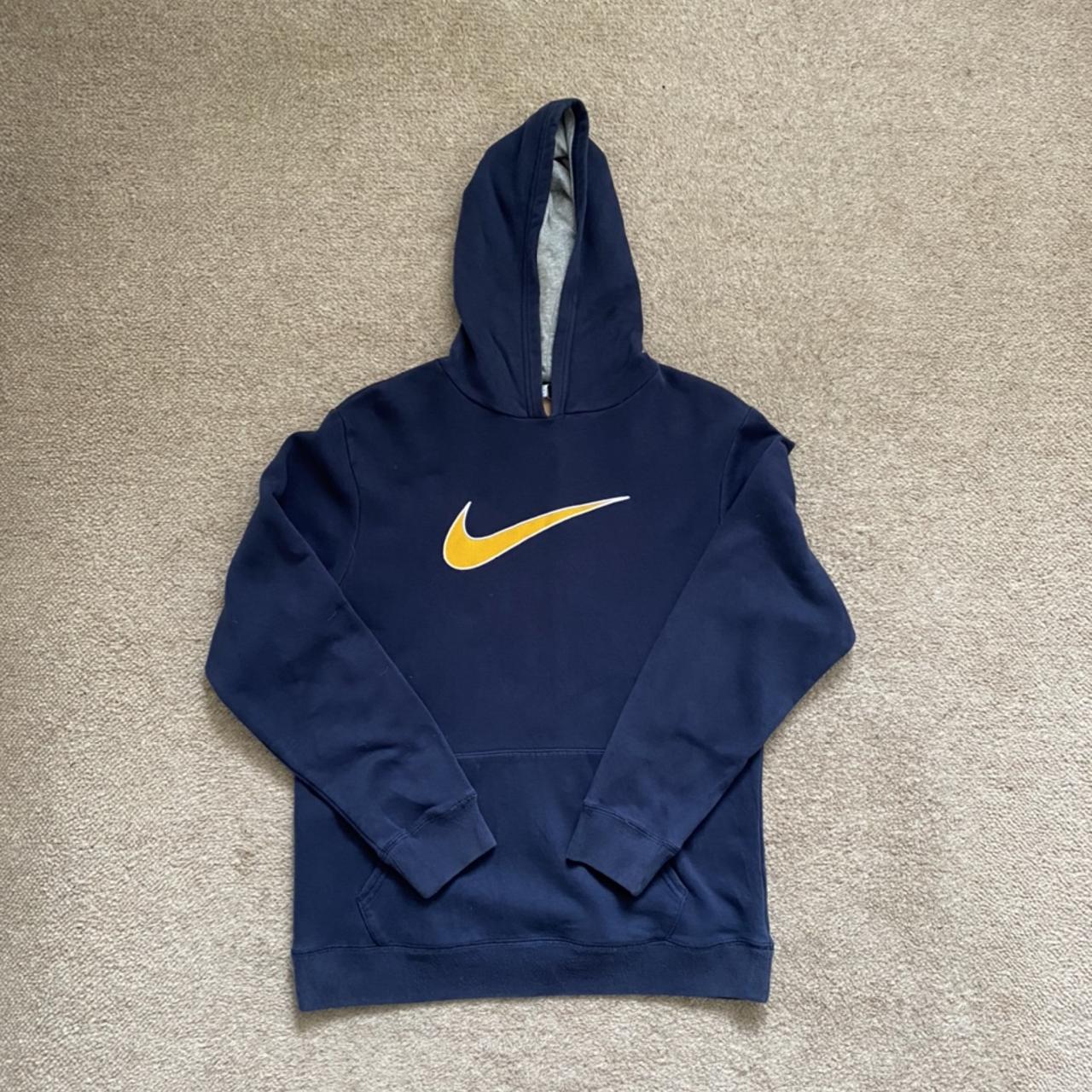 Nike Navy Hoodie | Size: states XL But best fits S/M... - Depop