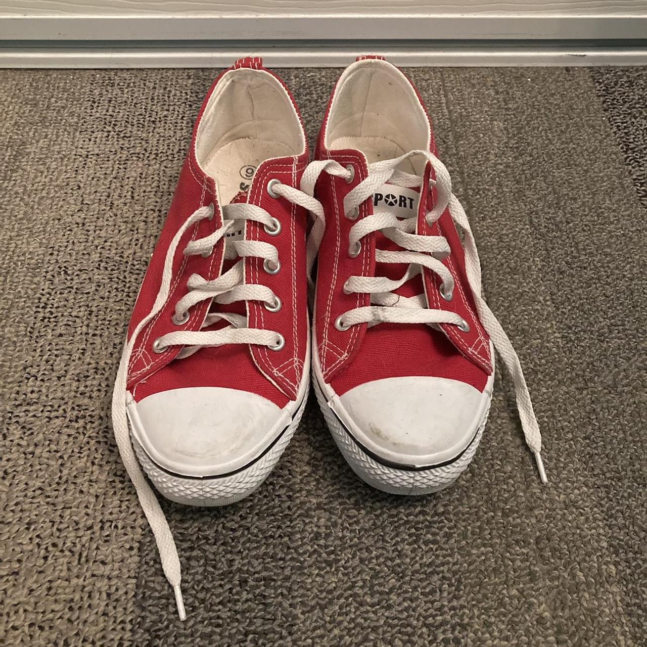 Red converse dupes *free shipping!... - Depop