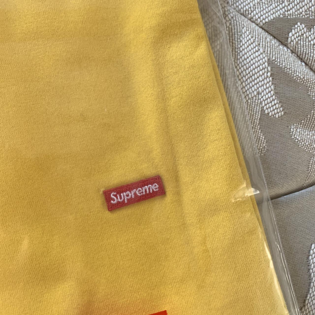 1999 Supreme Yellow Tonal Box Logo Tee