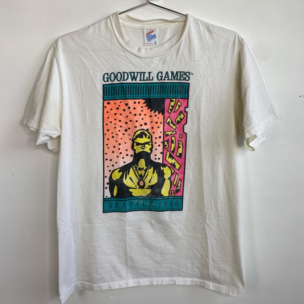 Vintage Goodwill Games Seattle 1990 Jumbo Colorful... - Depop