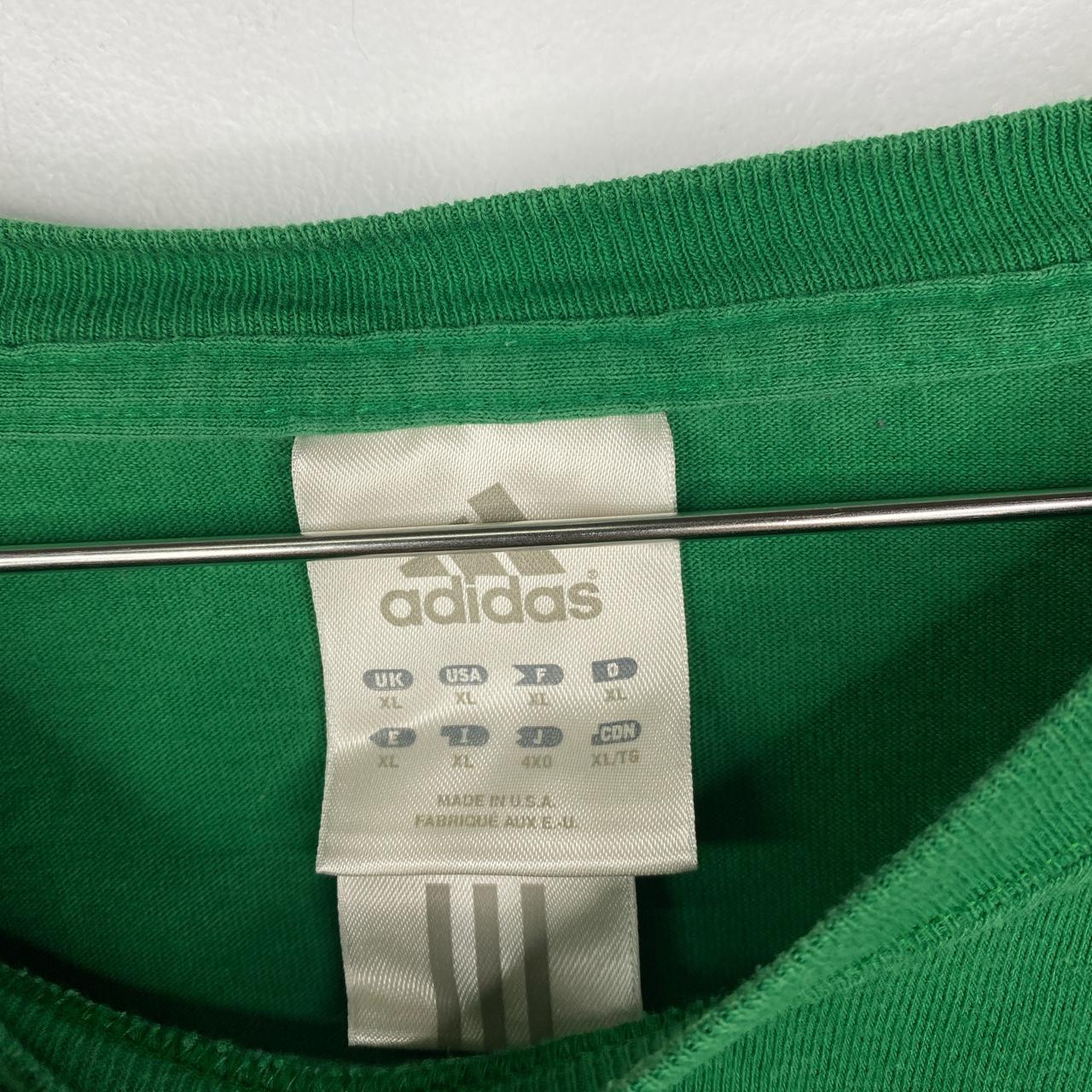 Y2K Adidas Irish Notre Dame green long sleeve... - Depop