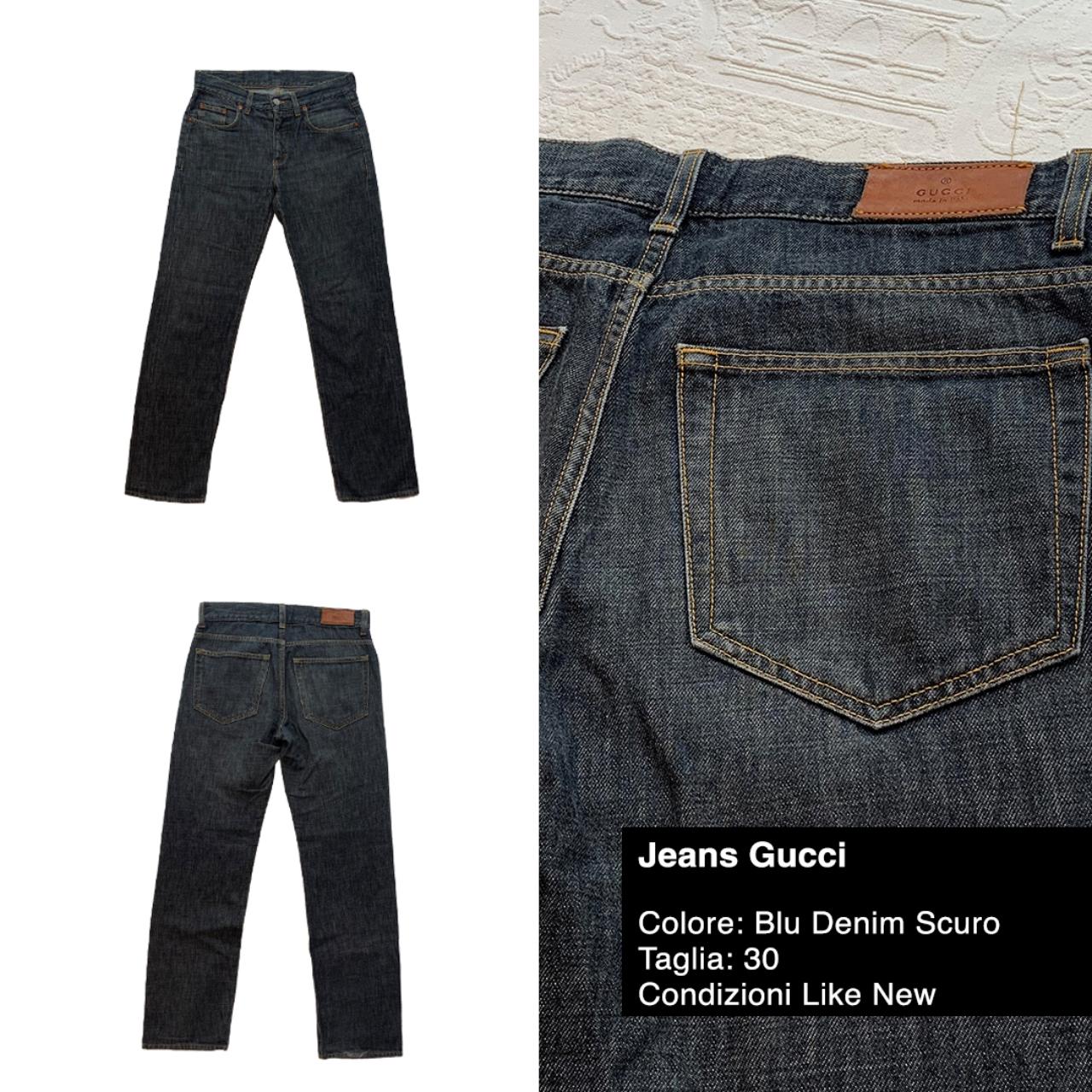 Jeans Gucci Regular Fit 🇮🇹 Colore Blu Denim Depop