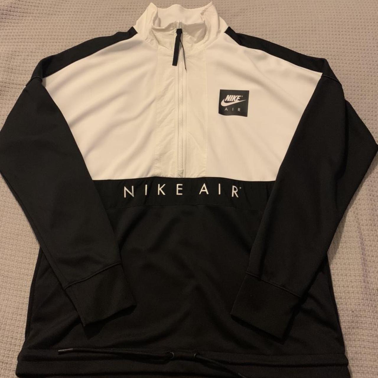 nike air half zip jacket black