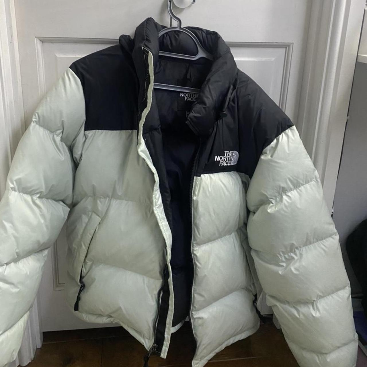 north face beige puffer