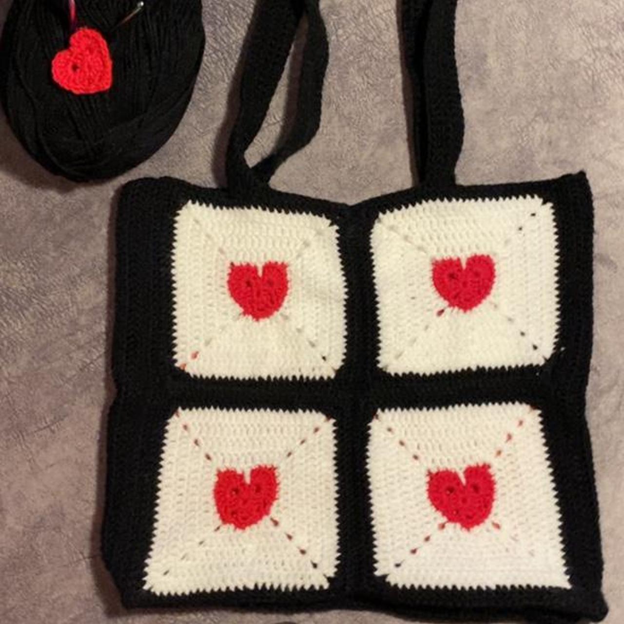 🧶Crochet heart granny square bag 🧶 Can be any... Depop