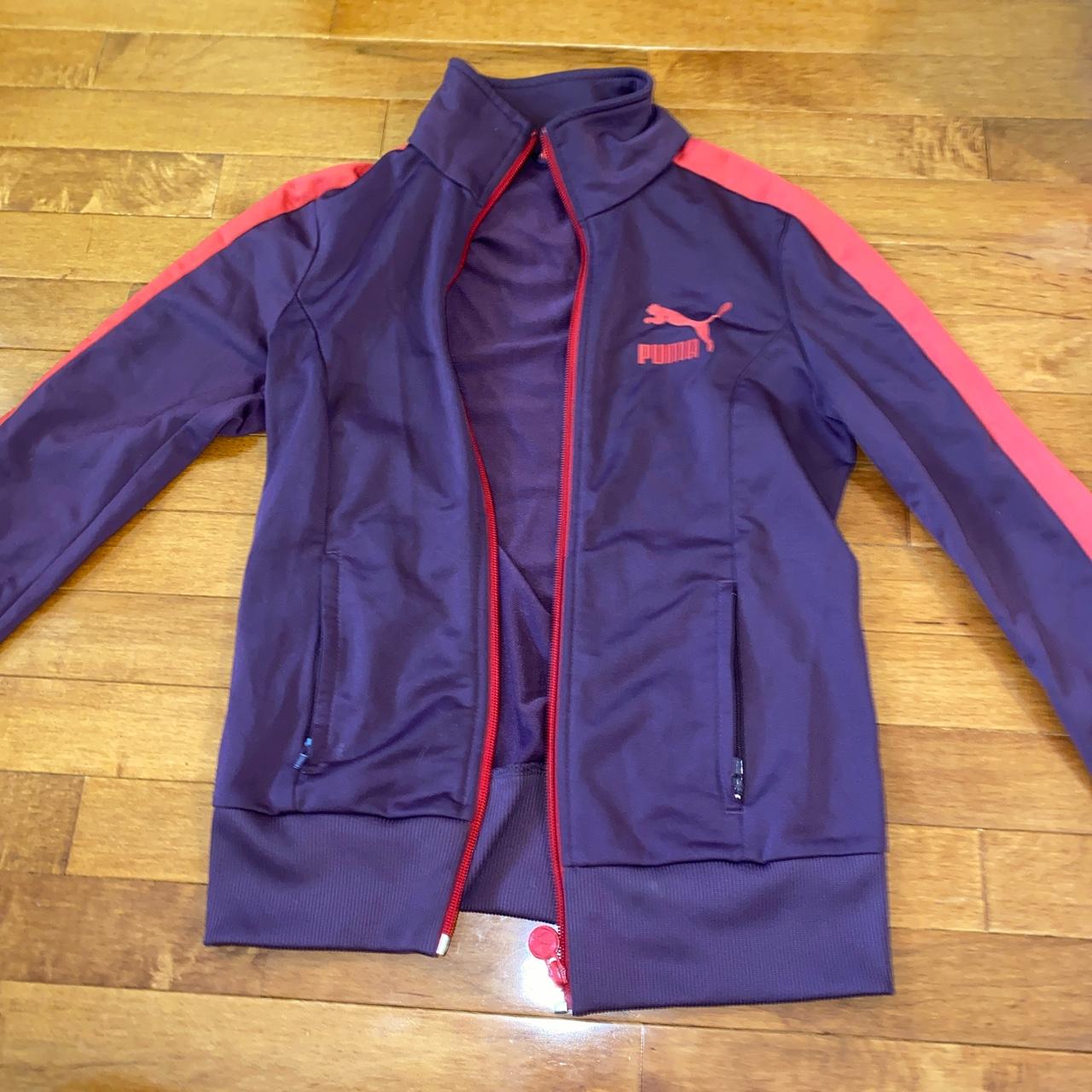 Puma track jacket. Zipper works and everything!... Depop